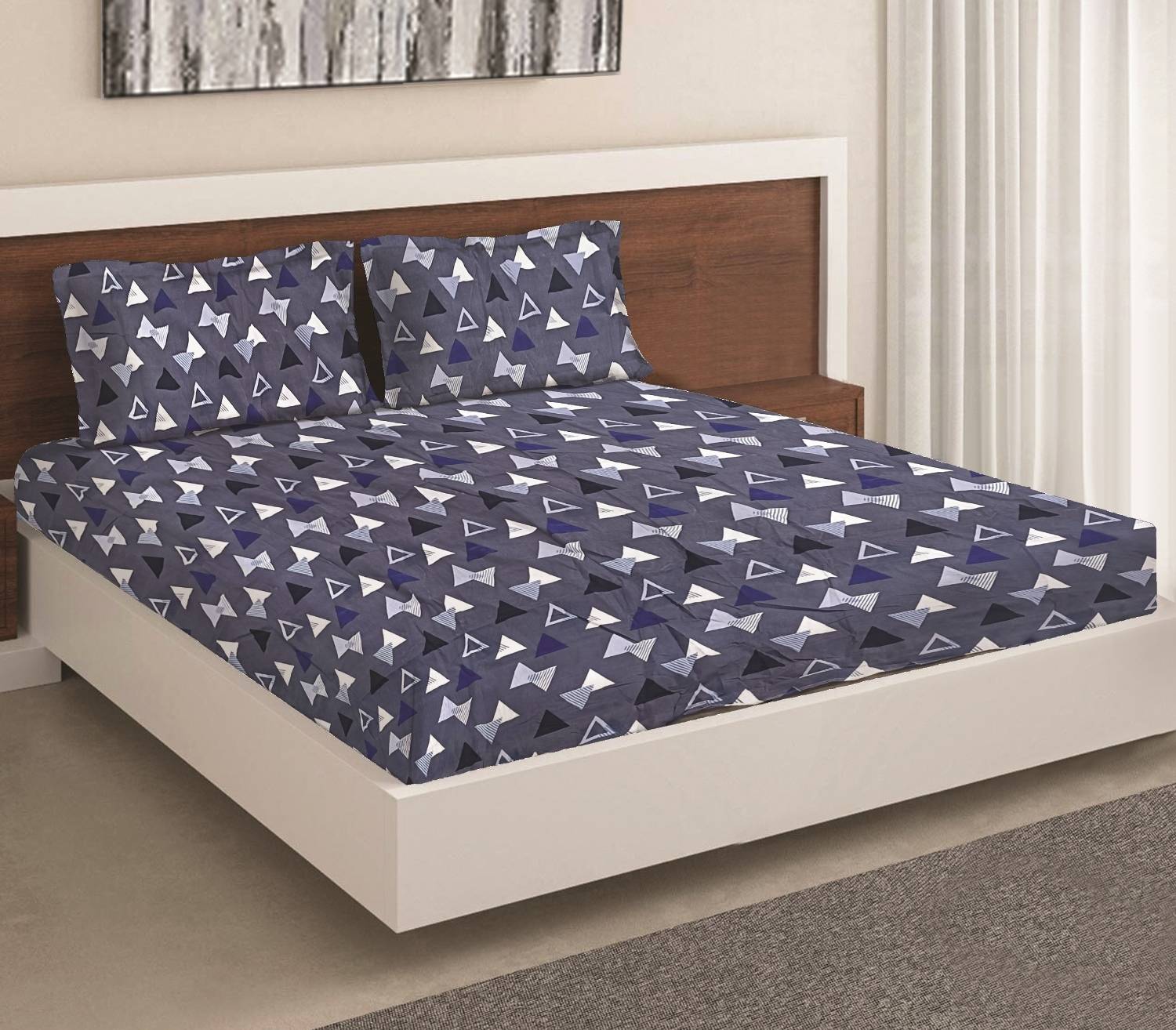 Moca by Monte Carlo Microfiber Double Flat 120 TC Printed 1 Bedsh
