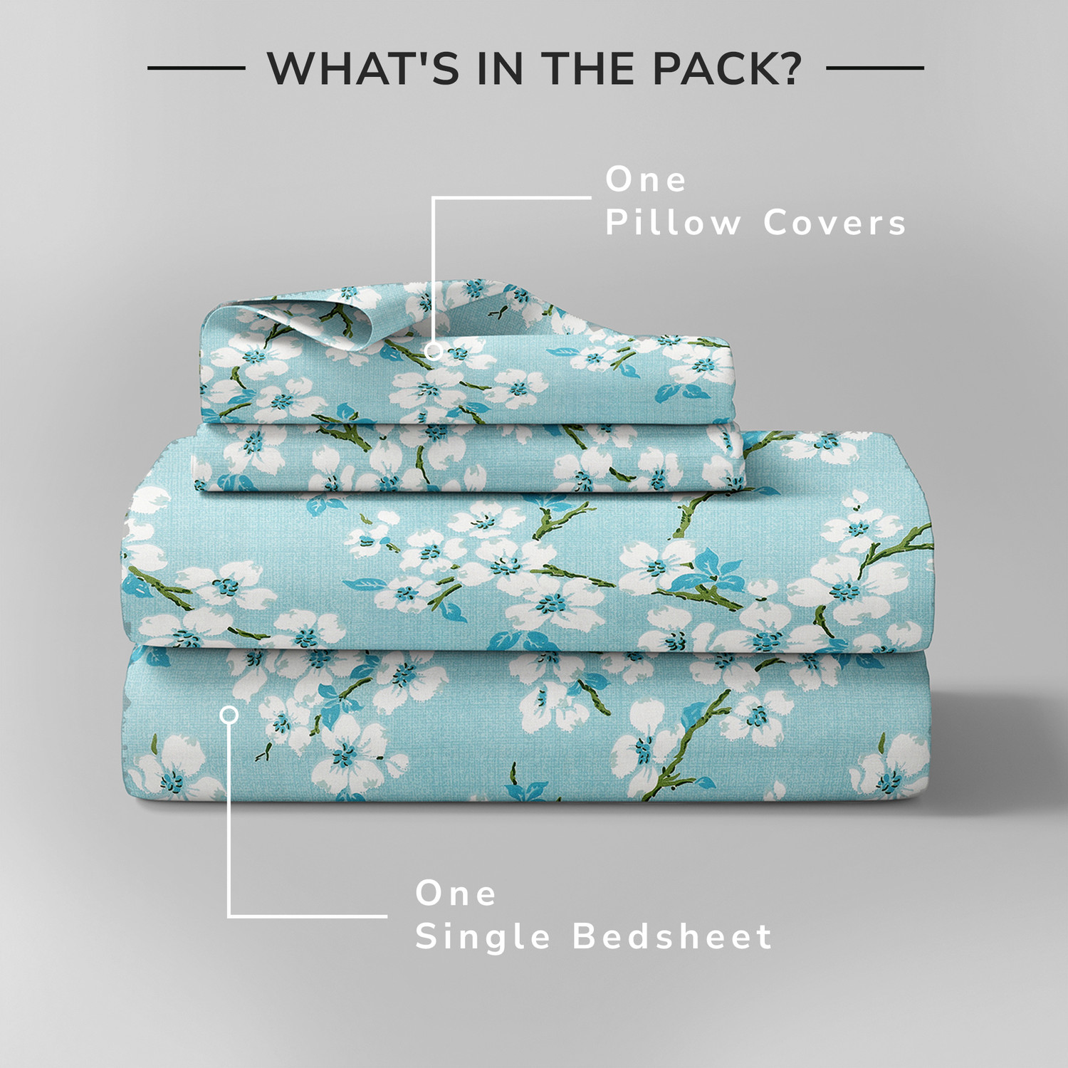 Image of Homeful Style Microfiber Single Flat 160 TC Printed 1 Summer Bedsheet
