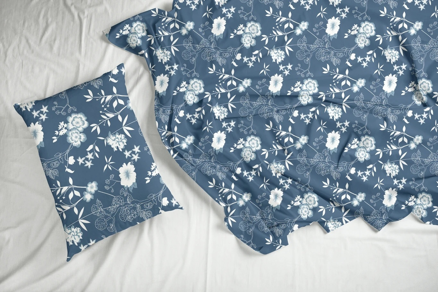 Image of LUMORA NEST Cotton Single Flat 300 TC Printed 1 Bedsheet