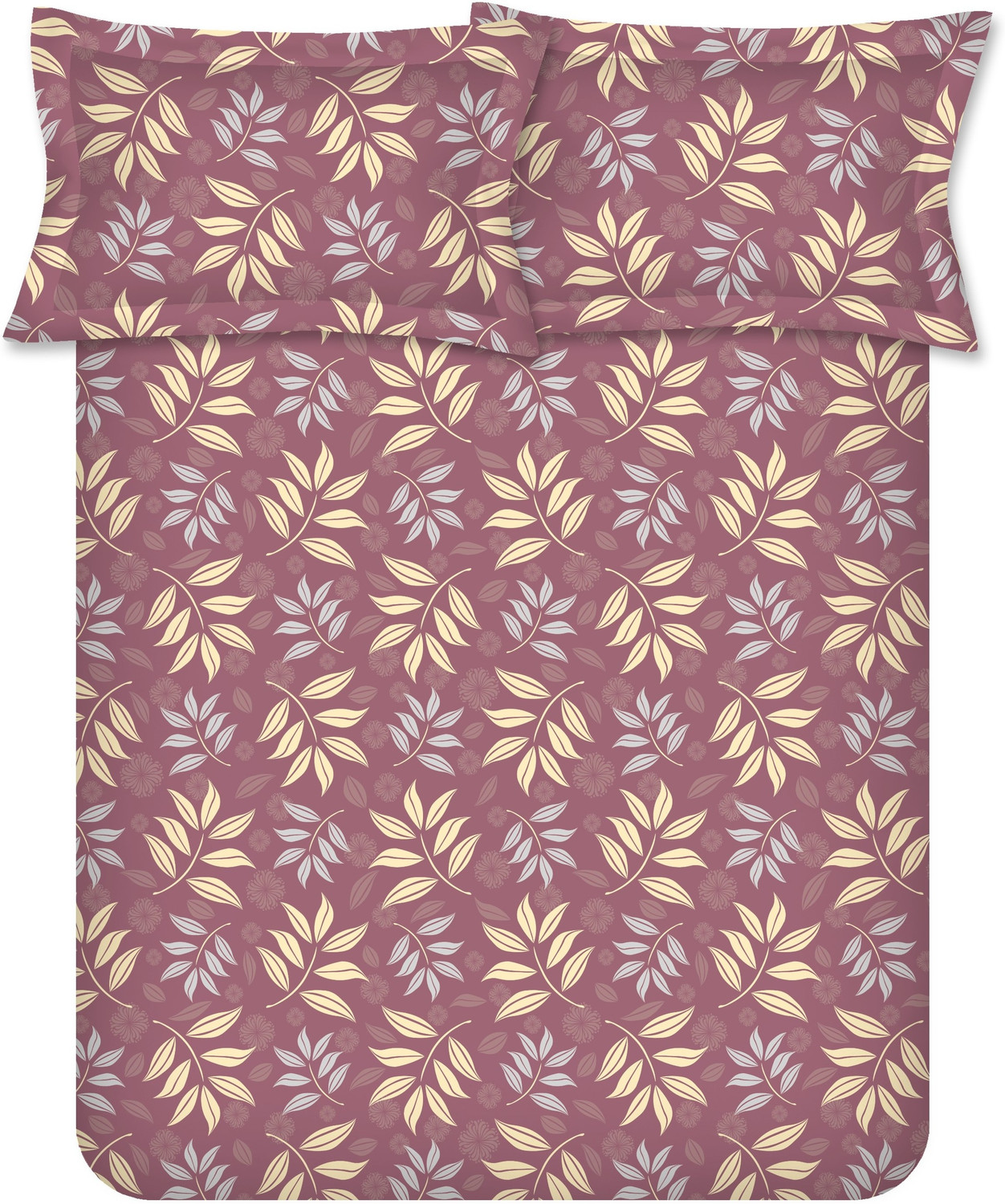 Image of Raymond Home Cotton Double Fitted (Elastic) 104 TC Floral 1 Bedsheet
