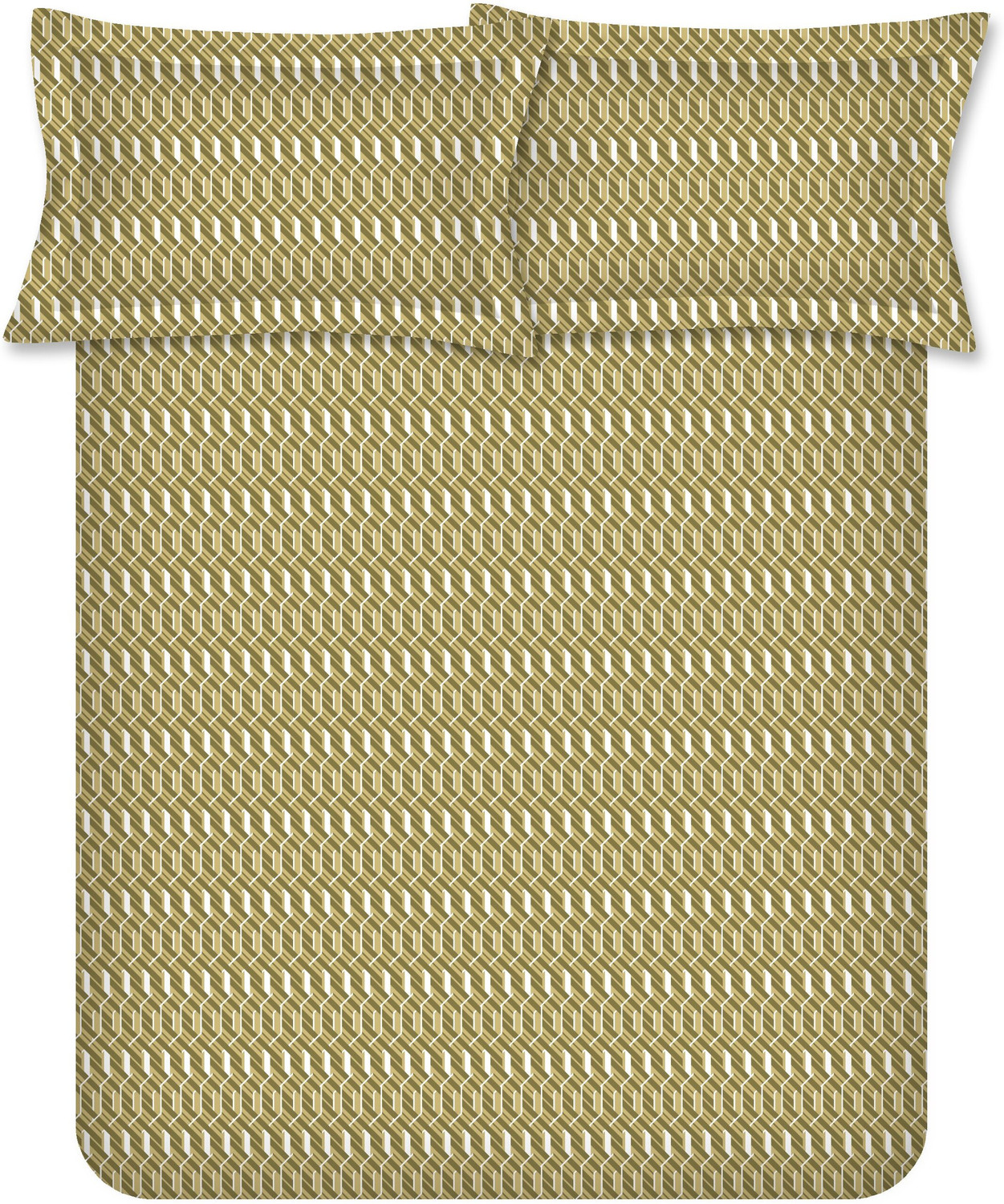 Image of Raymond Home Cotton Double Flat 104 TC Geometric 1 Bedsheet