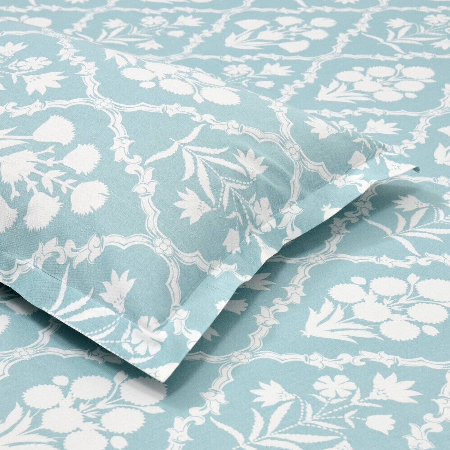 Image of haus & kinder Cotton Double Flat 186 TC Printed 1 Bedsheet with 2 Pillow Covers