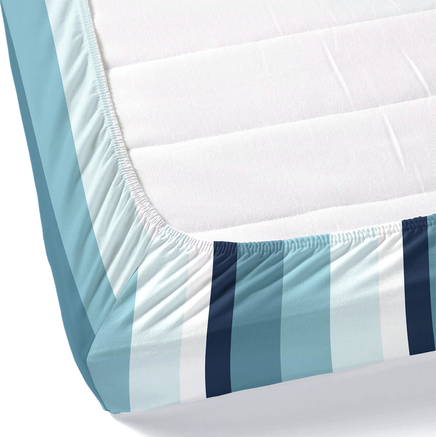 Image of haus & kinder Cotton Double Fitted (Elastic) 186 TC Printed 1 Bedsheet with 2 Pillow Covers