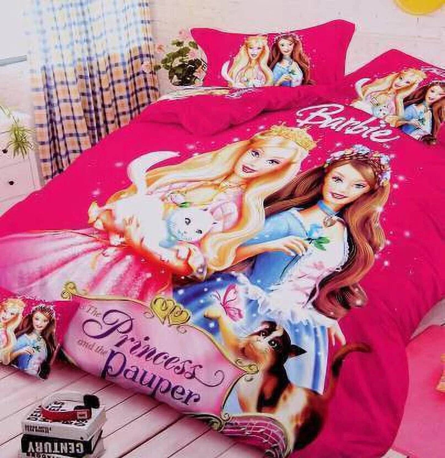 Manish Creation Polycotton Double, King Flat 140 TC Cartoon 1 Bed