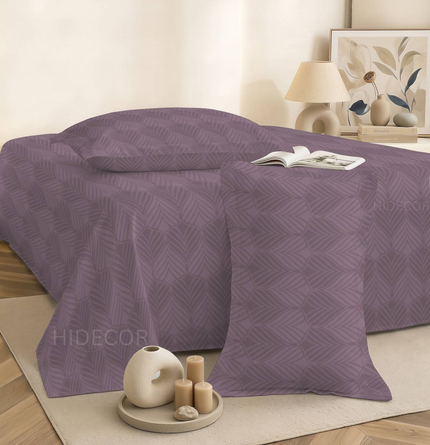 HIDECOR Microfiber Double, King Flat 280 TC Printed 1 Summer Beds