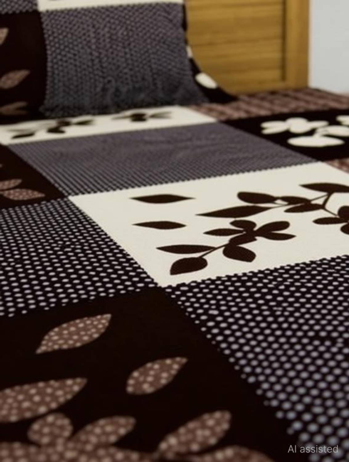 Fashion Microfiber Single Bedsheet 120 TC Floral - Image 4