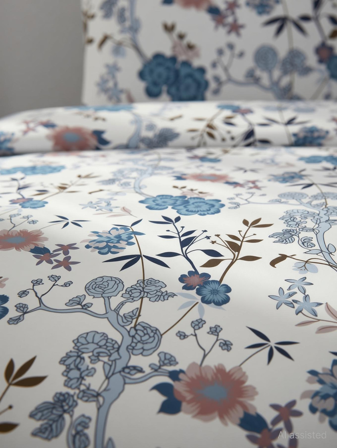 Image of LUMORA NEST Cotton Single Flat 300 TC Checkered 1 Bedsheet