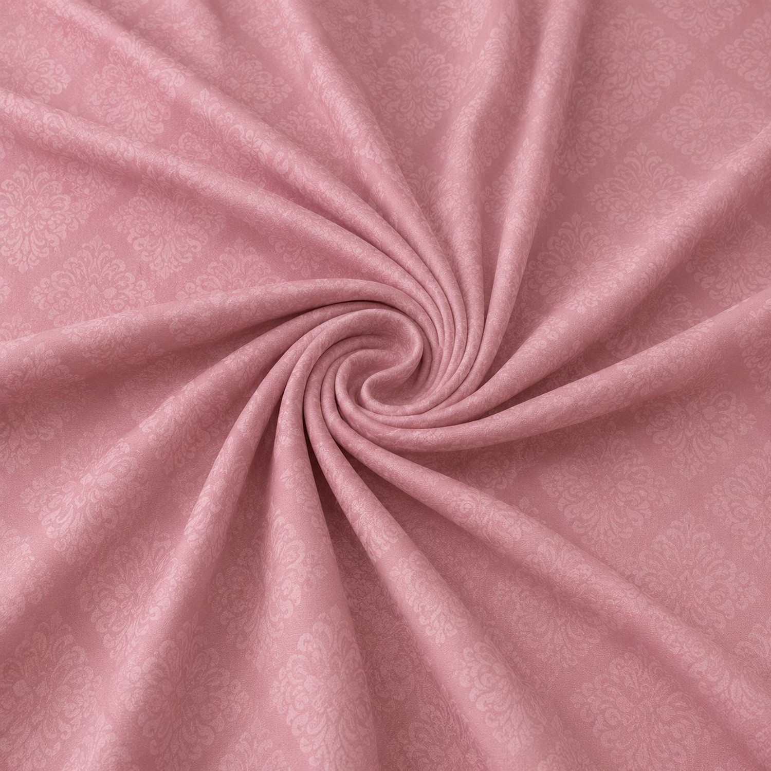 Image of MIGHTYCOZY Cotton Super King Flat 300 TC Printed 1 Bedsheet with 2 Pillow Covers (Pink)