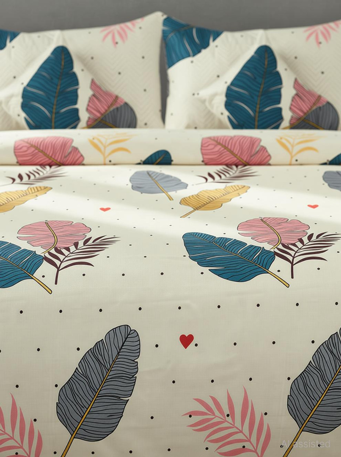 Image of Dizen Star Cotton Queen Sized Bedding Set