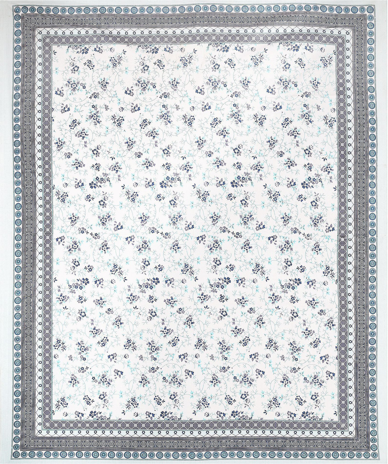 Image of Jeevat Cotton King Flat 220 TC Printed 1 Bedsheet with 2 Pillow Covers