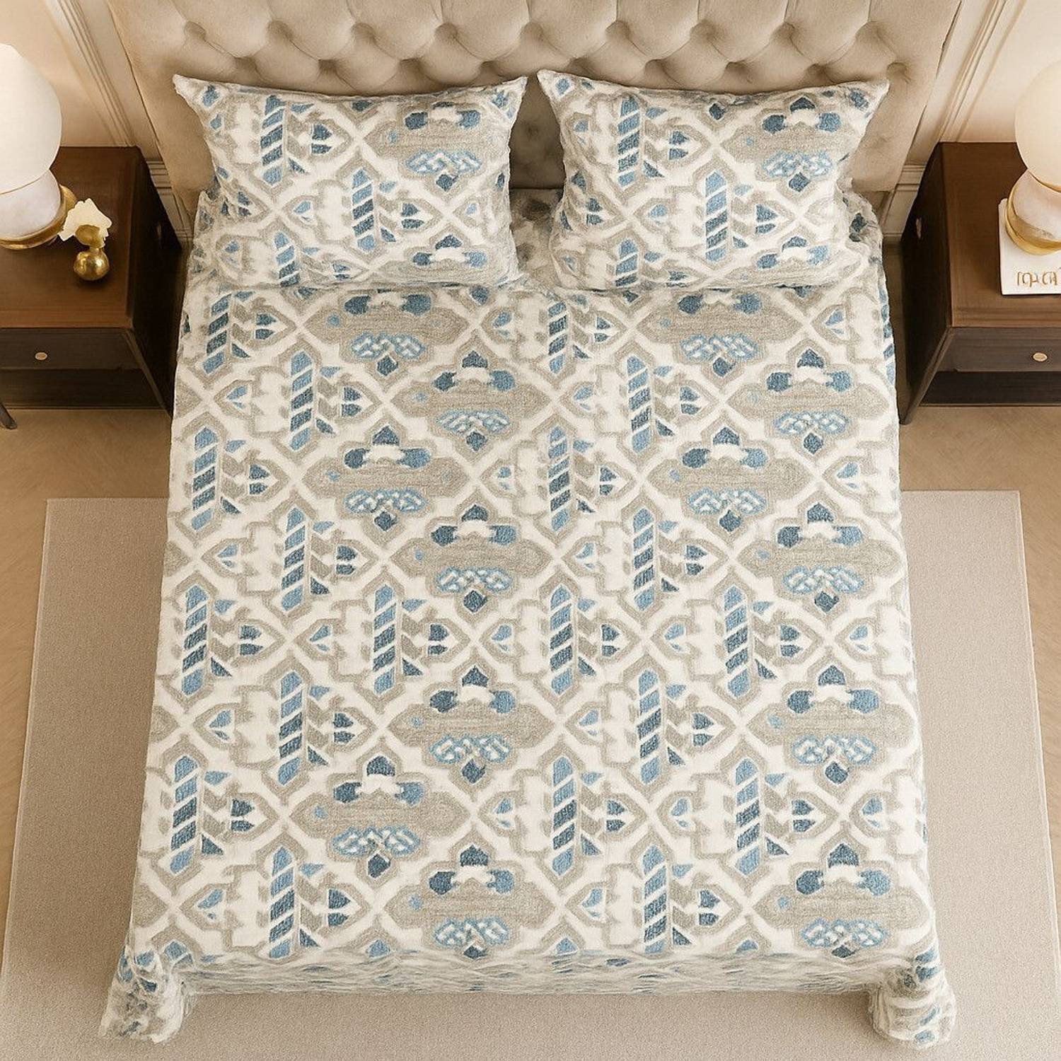 ELEGANT WEAVERS Microfiber Double Flat 144 TC Printed 1 Bedsheet