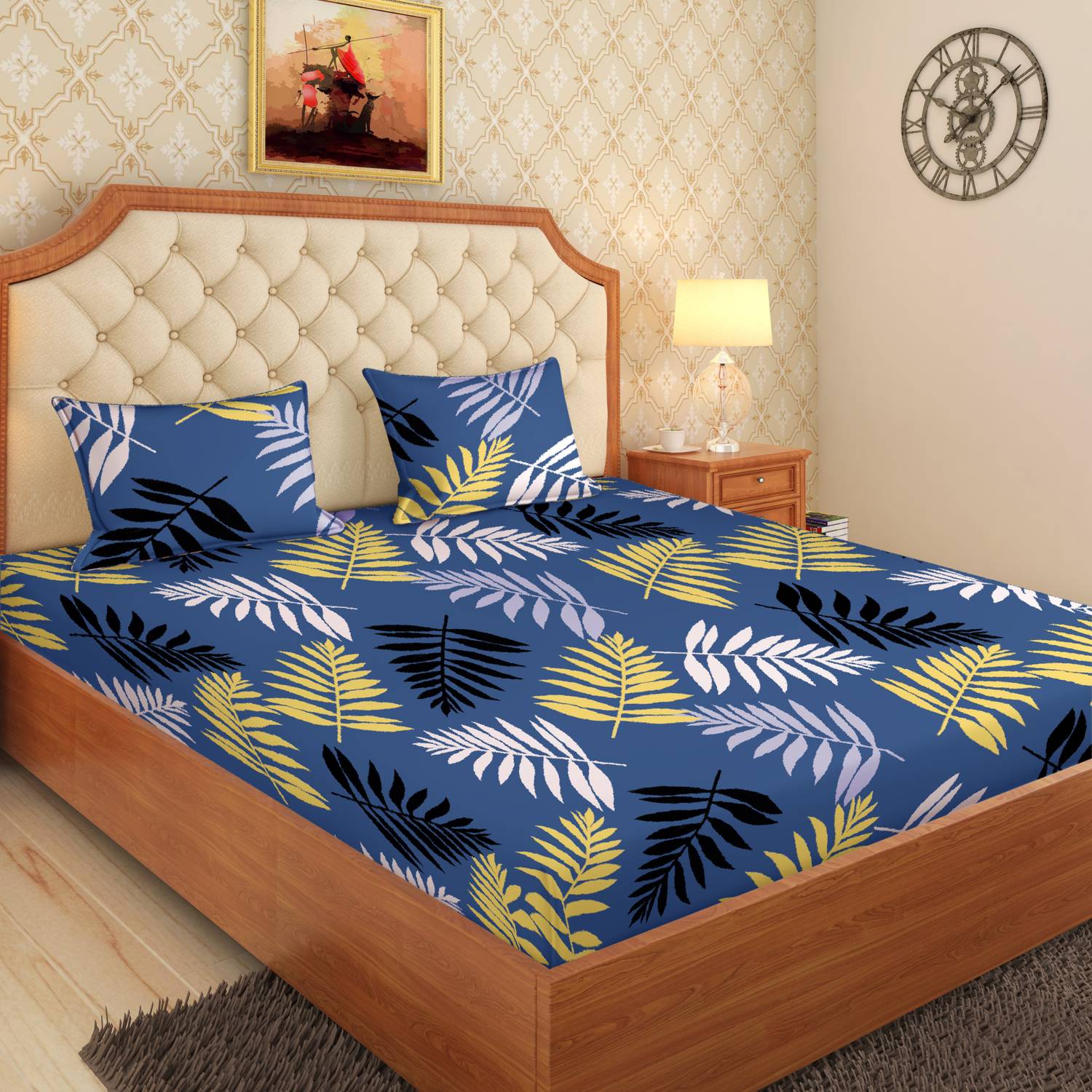 Moca by Monte Carlo Microfiber Double Flat 120 TC Printed 1 Bedsh