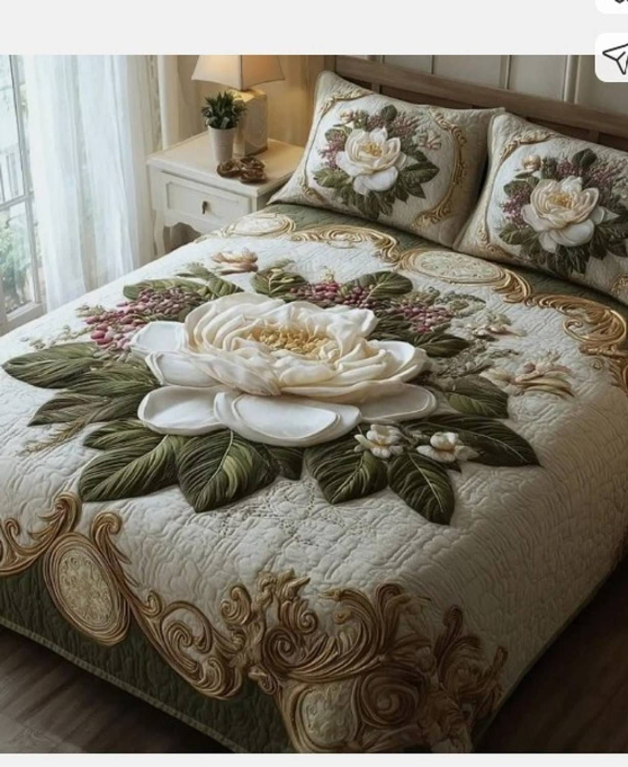Kunj Texo Polycotton Double Flat 220 TC Printed 1 Winter Bedsheet - Image 1