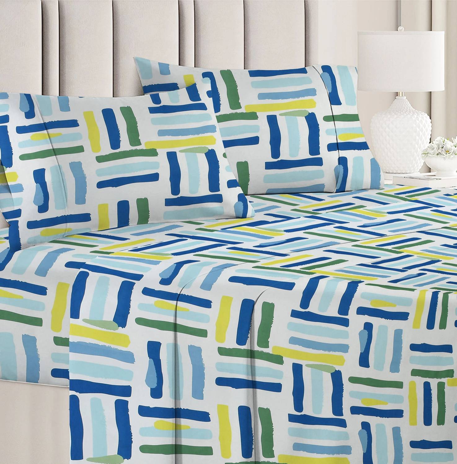 Flipkart SmartBuy Cotton Double Flat 220 TC Printed 1 Bedsheet wi