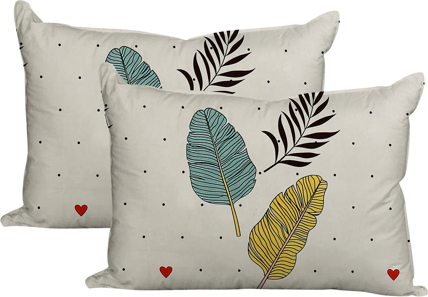 Image of SUKHAURA Cotton Double Fitted (Elastic) 255 TC Printed 1 Bedsheet with 2 Pillow Covers (Multicolor)