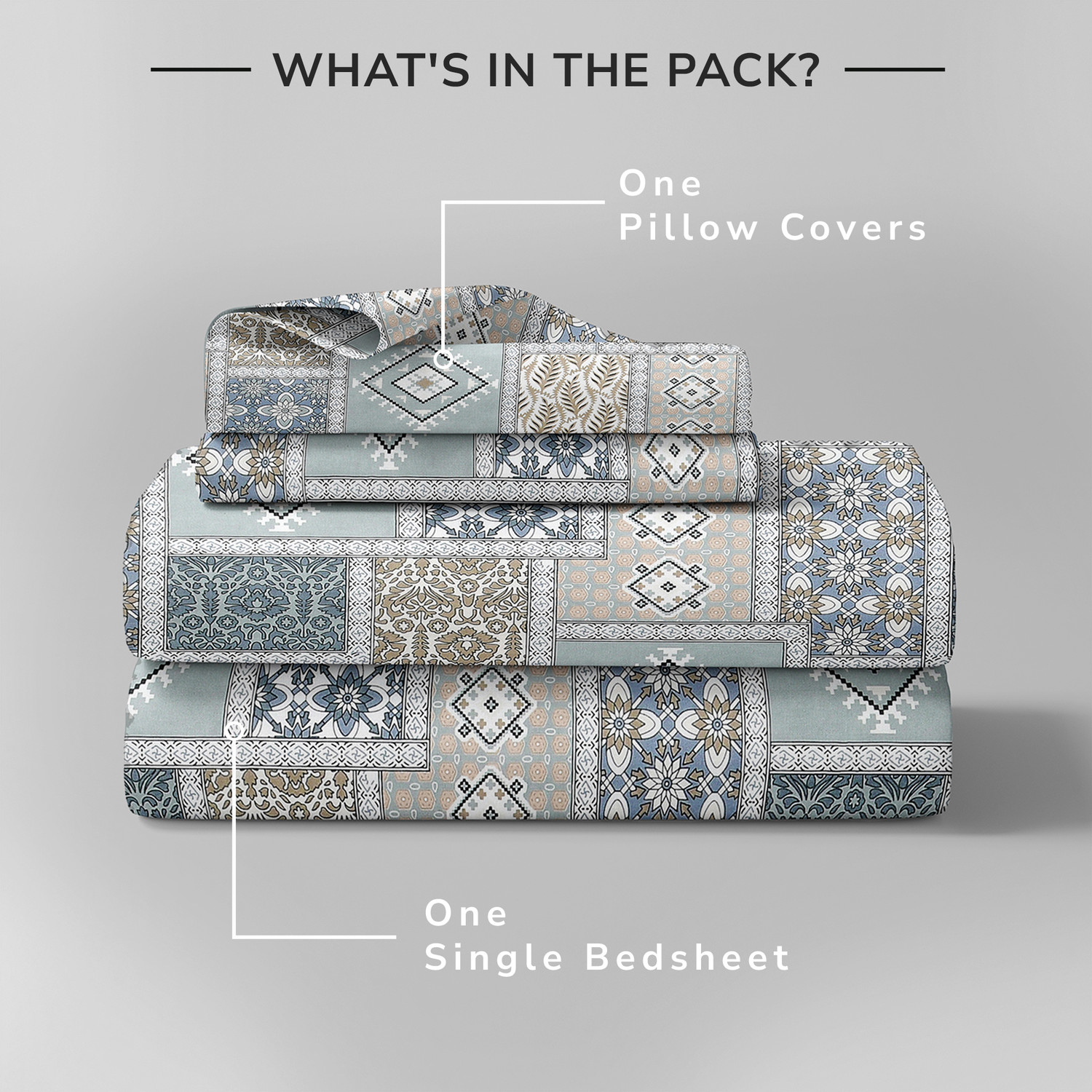 Image of Homeful Style Microfiber Single Flat 160 TC Printed 1 Summer Bedsheet