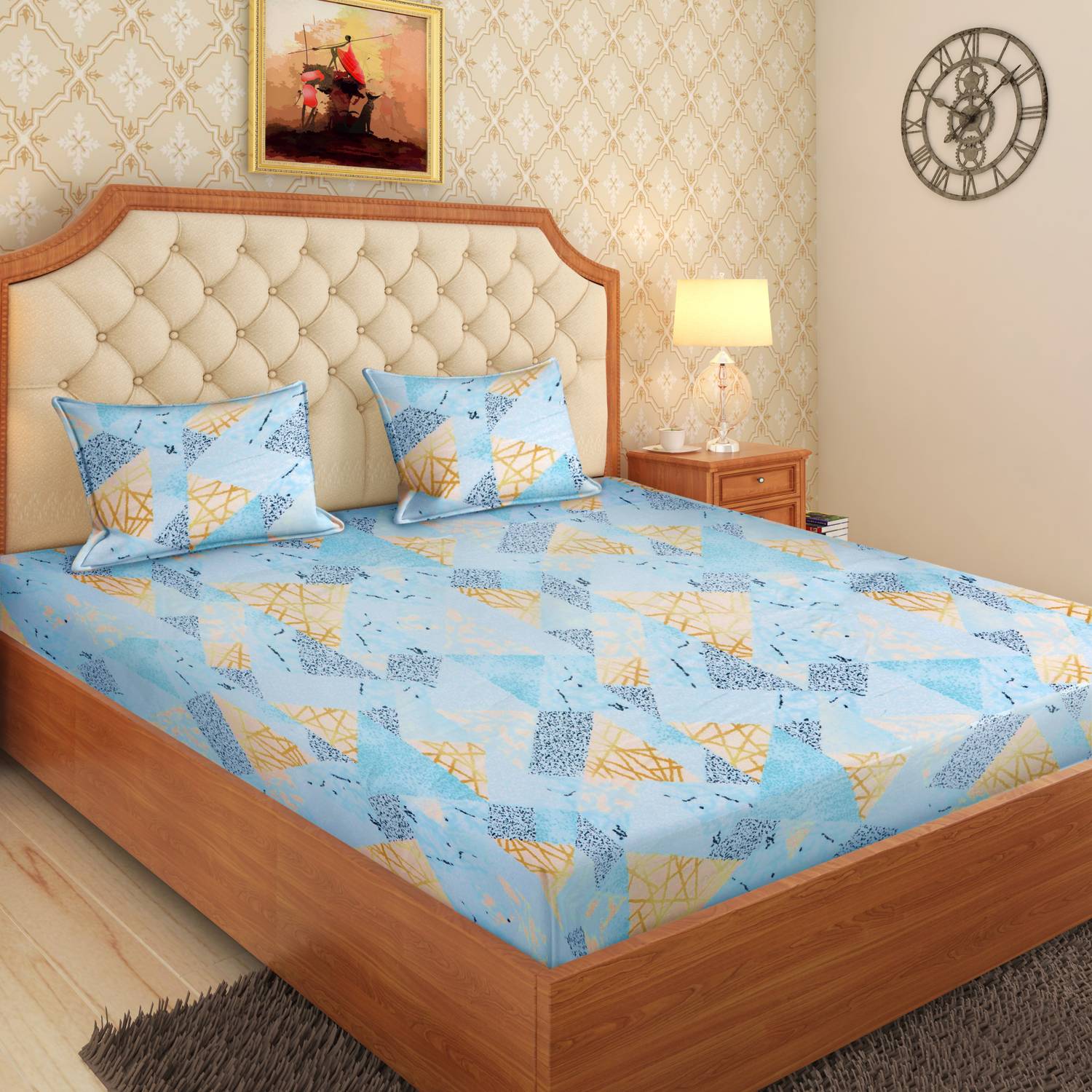 Moca by Monte Carlo Microfiber Double Flat 120 TC Printed 1 Bedsh