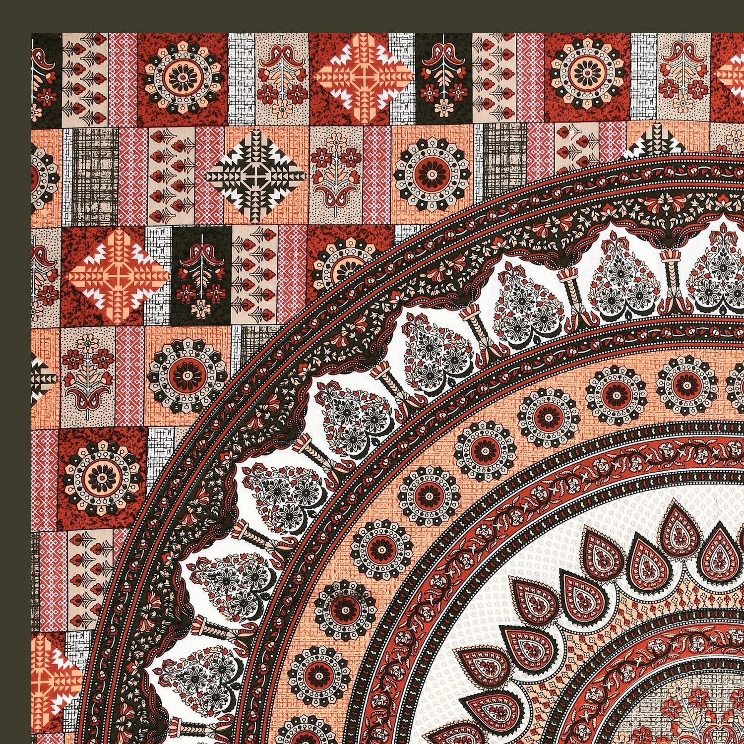 Image of AASHRAE Cotton Double Flat 250 TC Printed 1 AC Bedsheet with 2 Pillow Covers