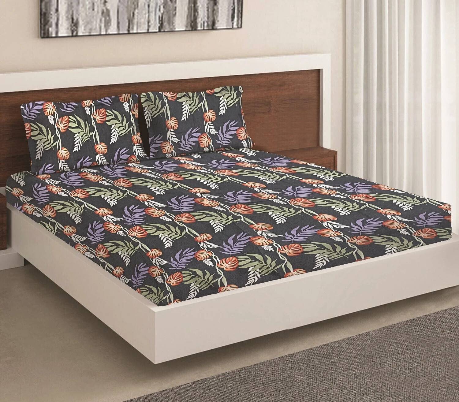 Moca by Monte Carlo Microfiber Double Flat 120 TC Printed 1 Bedsh
