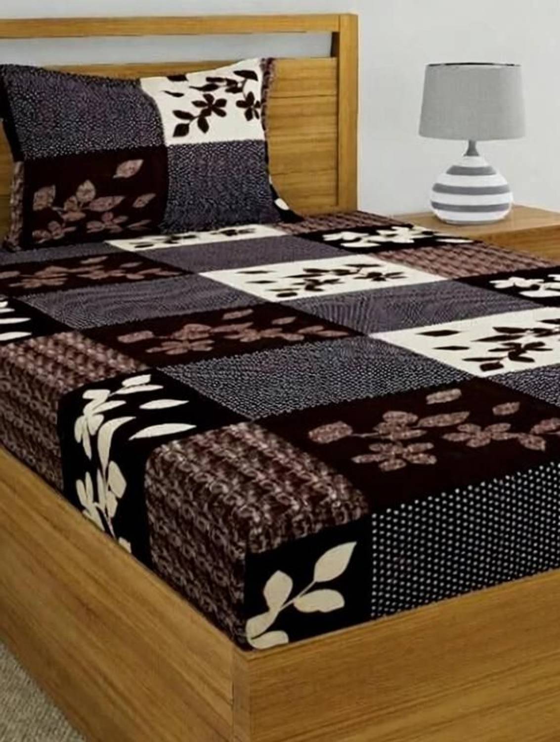 Fashion Microfiber Single Bedsheet 120 TC Floral - Image 5