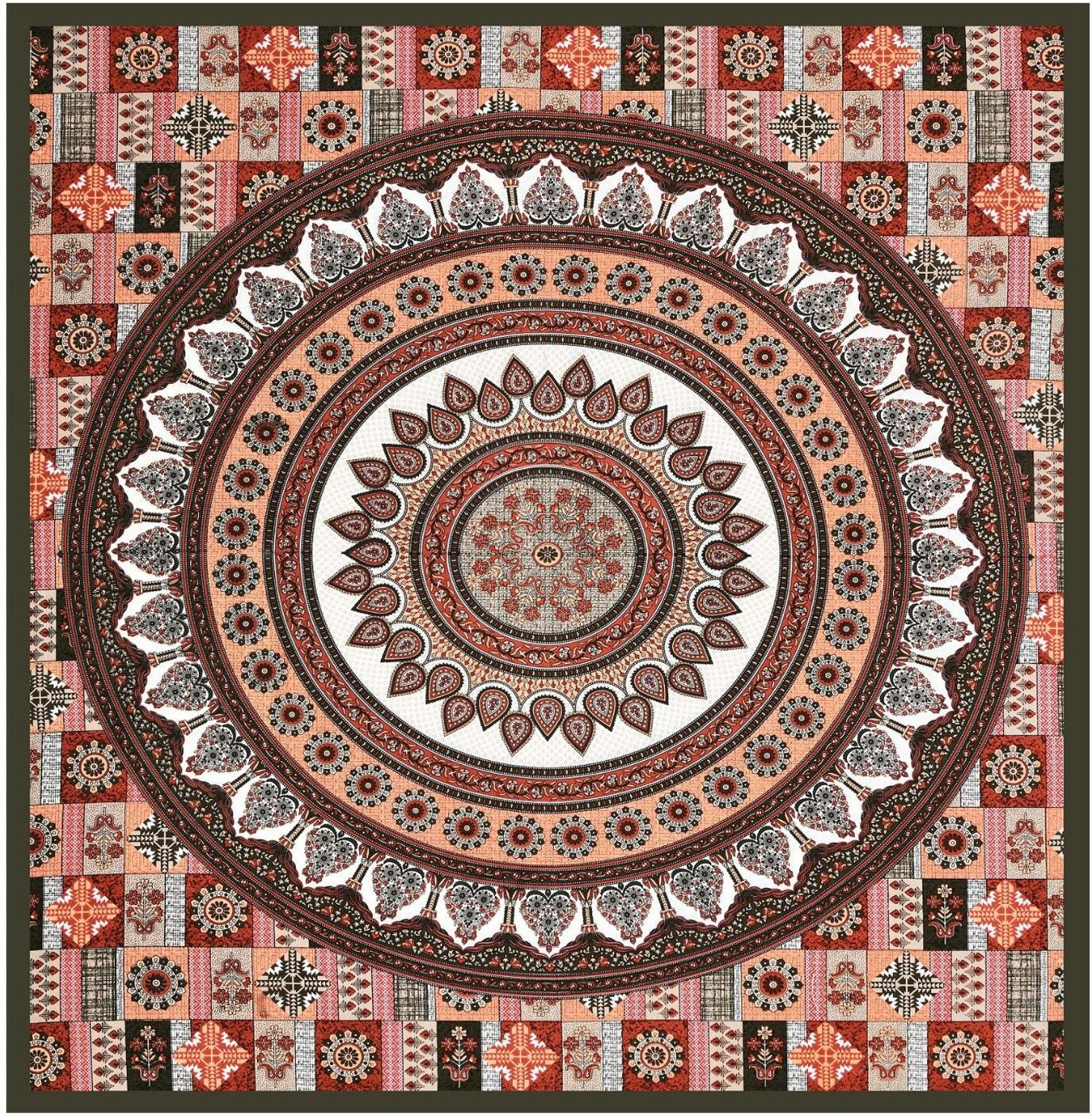 Image of AASHRAE Cotton Double Flat 250 TC Printed 1 AC Bedsheet with 2 Pillow Covers