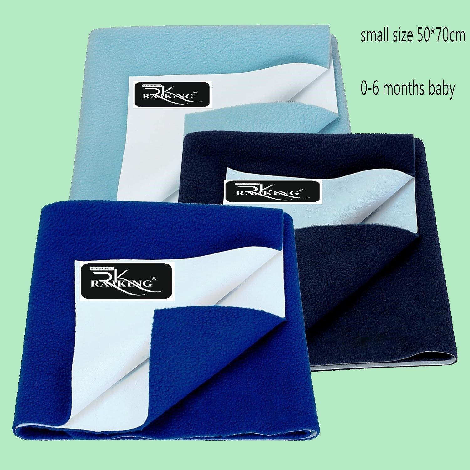 Image of Rajking Cotton Single, Crib Flat 0 TC Self Design 3 Bedsheets with 6 Pillow Covers