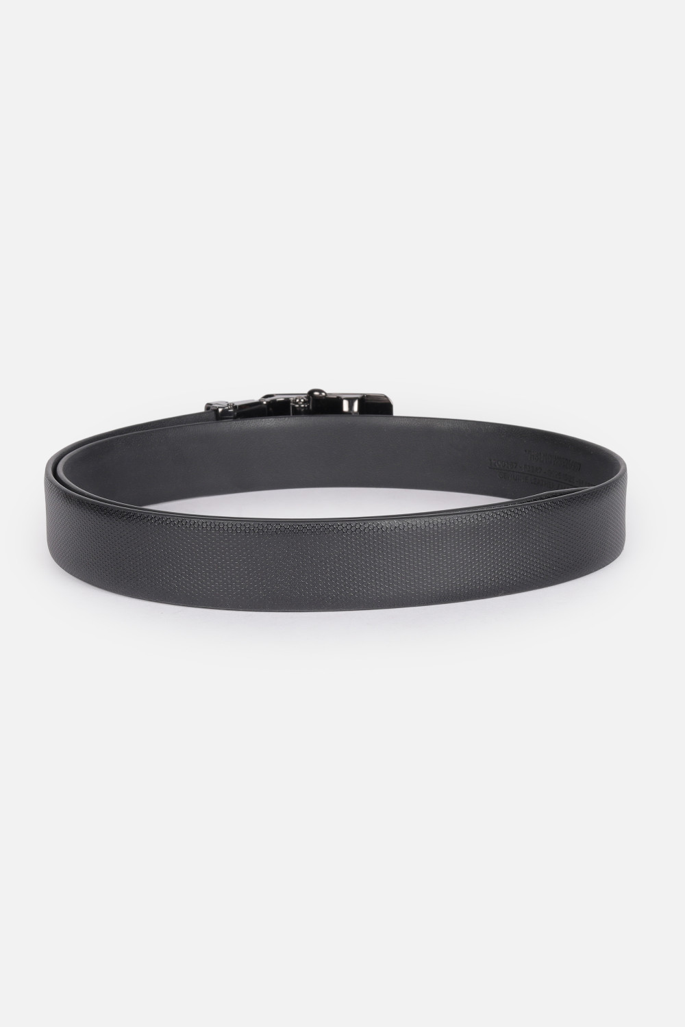 Image of VAN HEUSEN Men Black Genuine Leather Belt