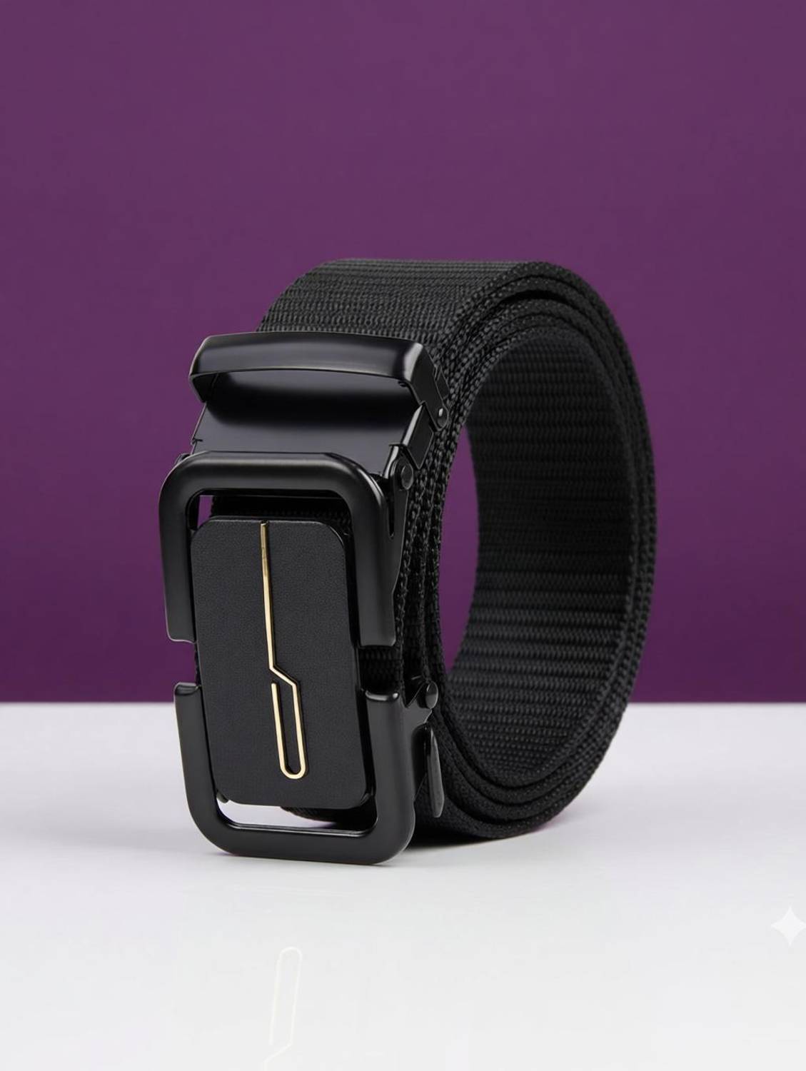 BPRIDE Men & Women Casual Black Nylon Belt
