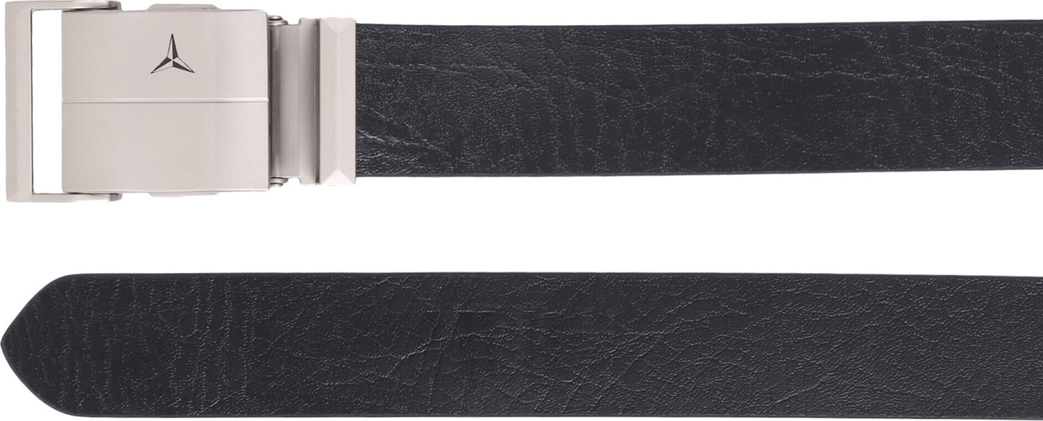 Image of WARCKS Men Formal Black Genuine Leather Belt
