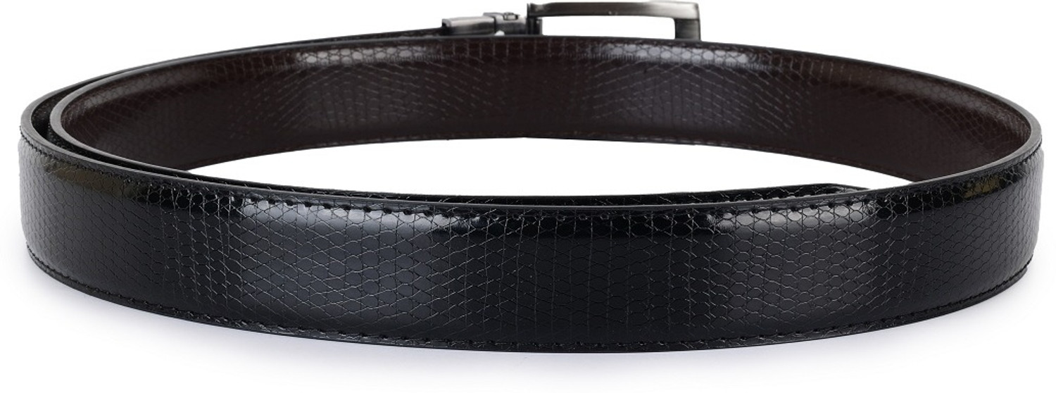 Image of Roadster Men Casual, Formal Black Texas Leatherite Reversible Belt