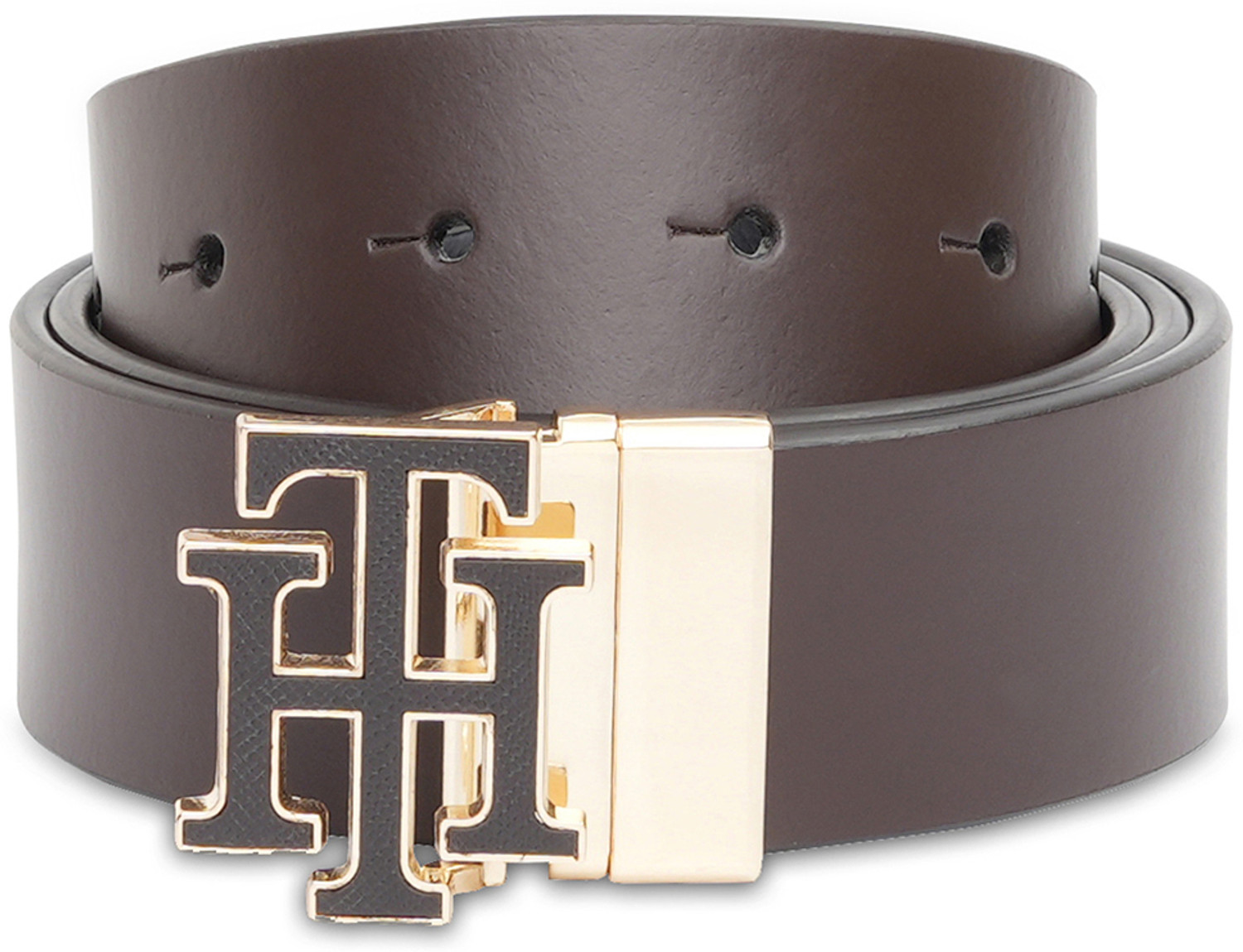 Image of TOMMY HILFIGER Men Formal Brown Genuine Leather Reversible Belt