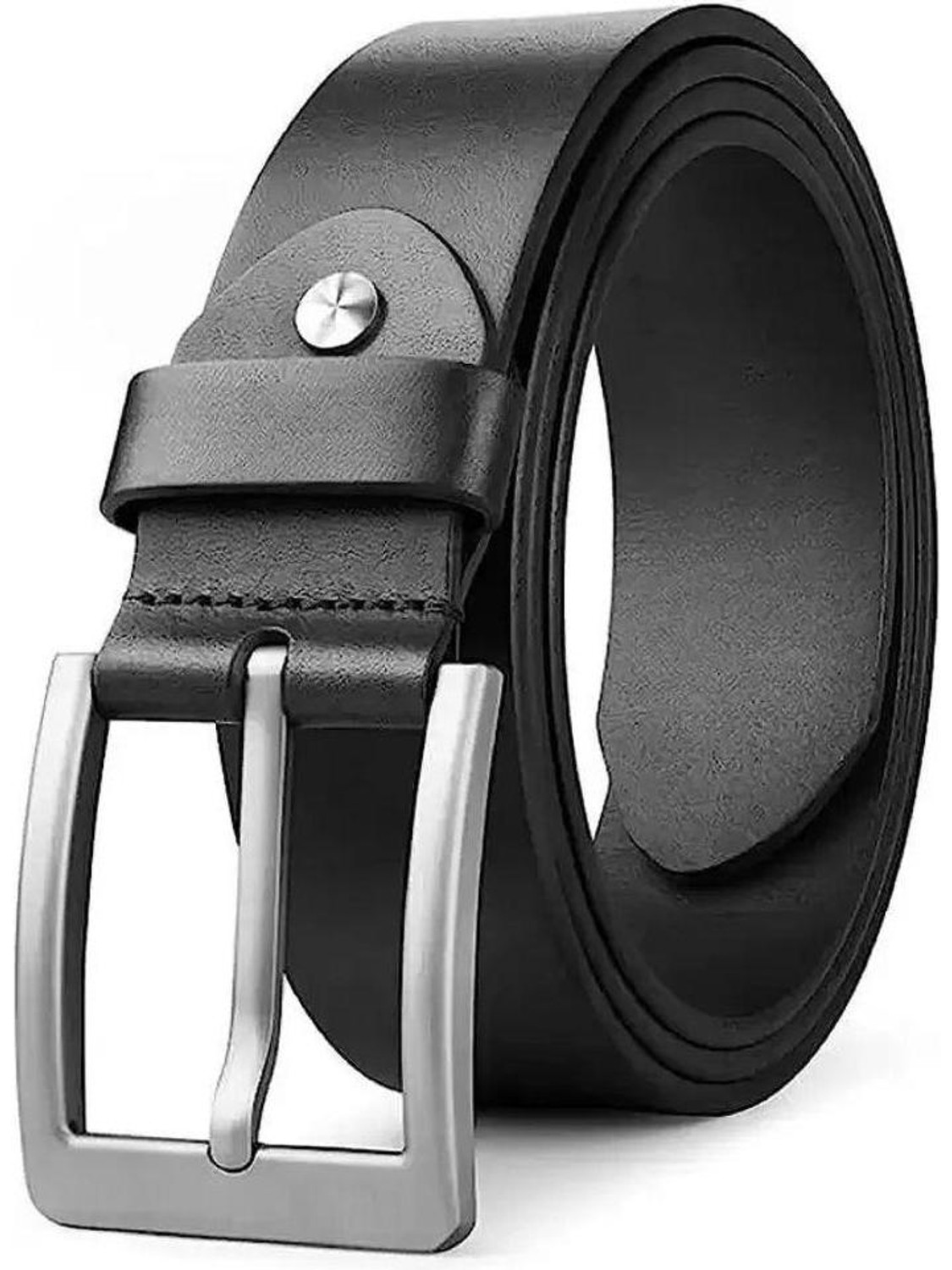Image of KAEZR Men Black Texas Leatherite Belt
