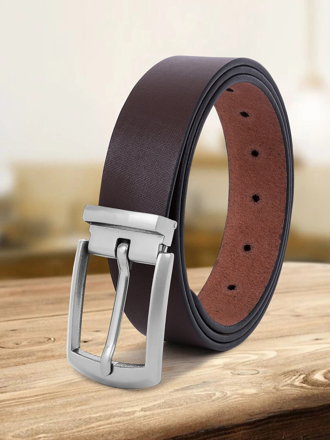 Image of KILLER Men Formal, Casual, Evening, Party Brown Artificial Leather Belt