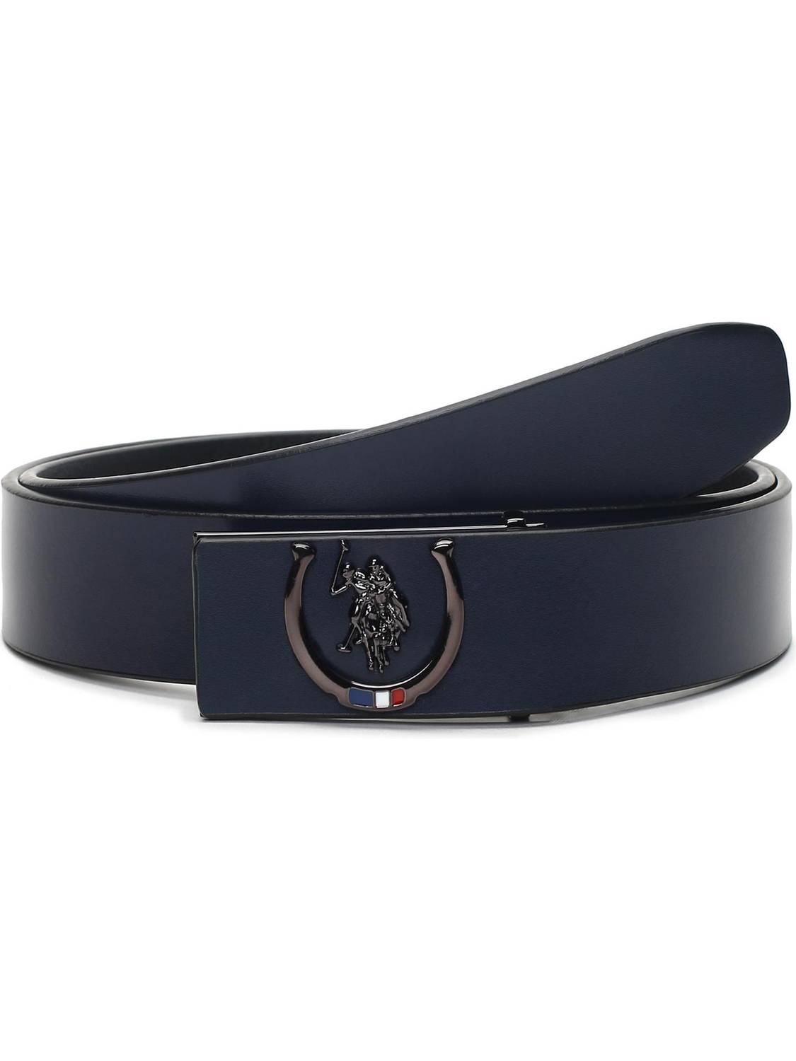 U.S. POLO ASSN. Men Blue Leather Belt - Image 1