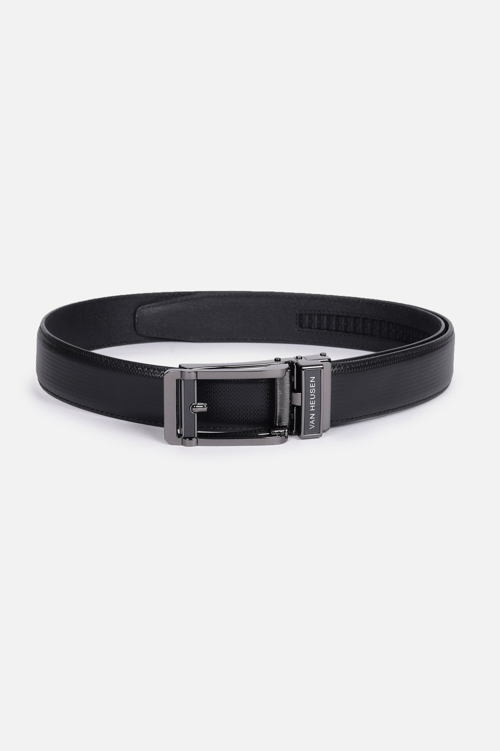 Image of VAN HEUSEN Men Formal Black Genuine Leather Belt
