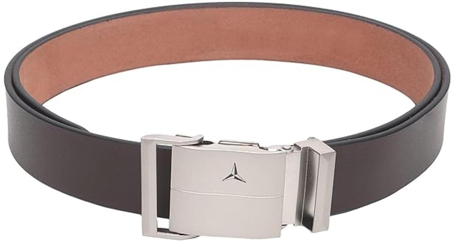 Image of USL Men Brown Genuine Leather Belt