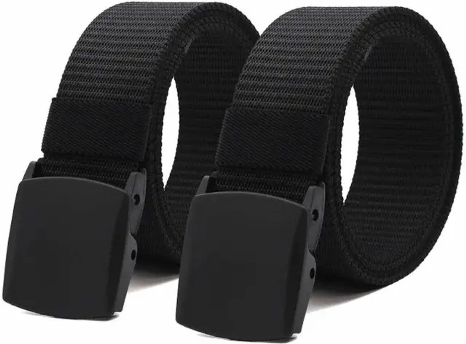 Image of LUXURY LEATHER Men Casual, Formal, Evening Black Nylon Belt