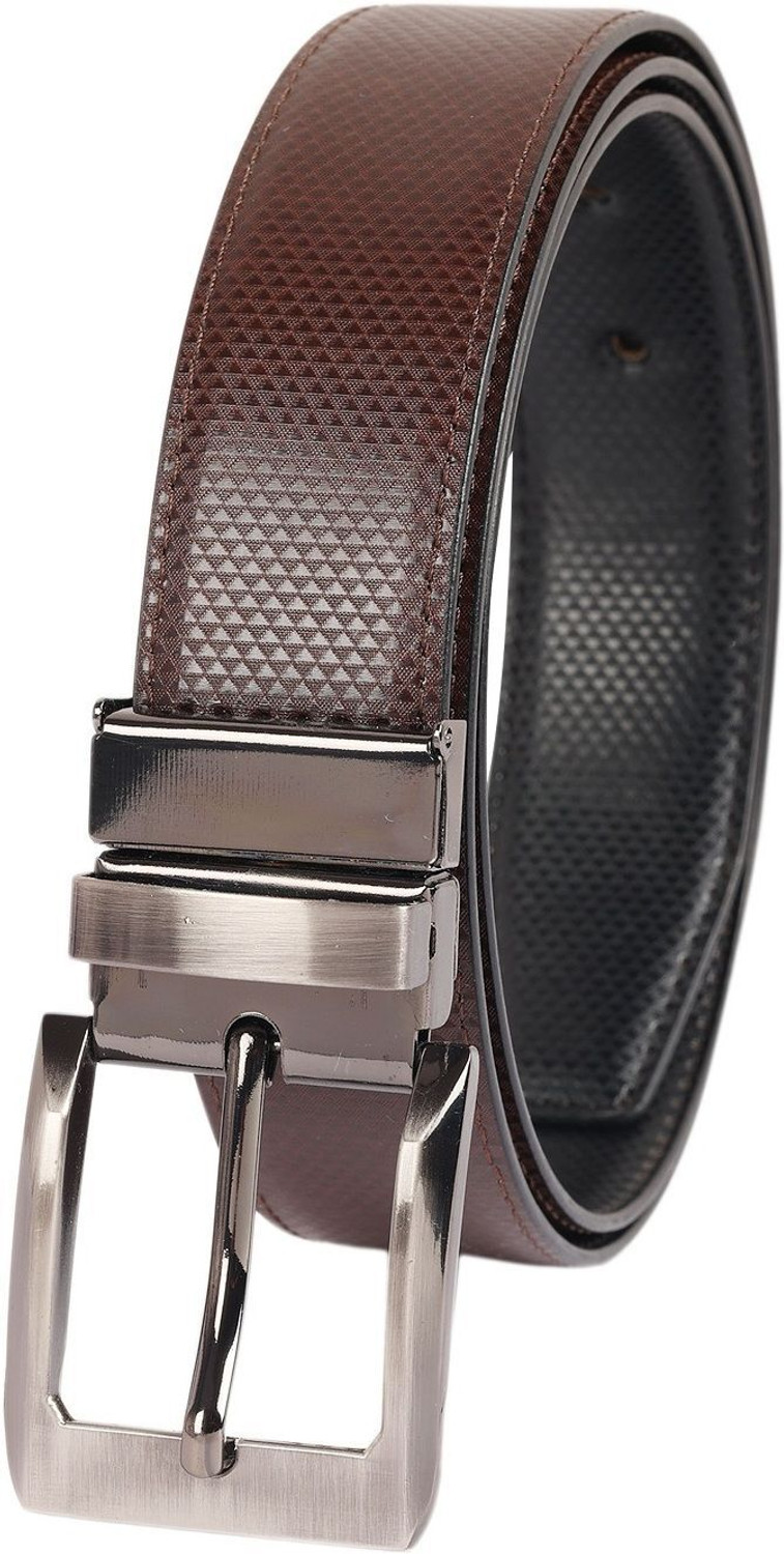Image of Roadster Men Casual, Formal, Party Brown Genuine Leather Reversible Belt