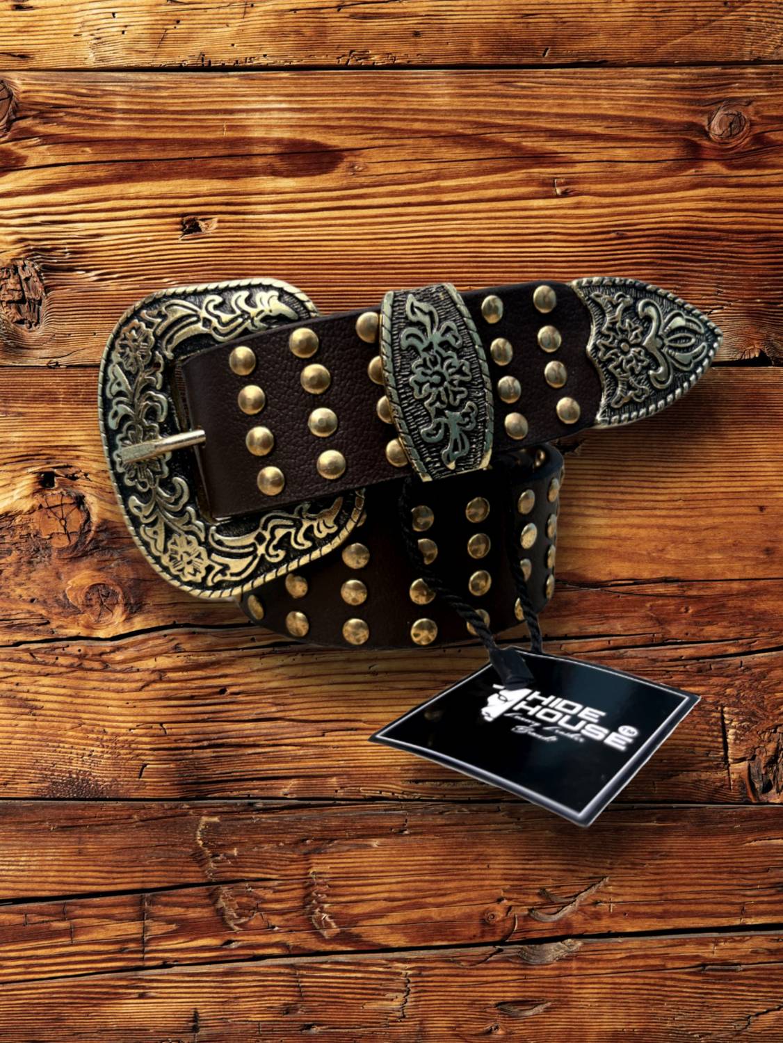 HideHouse Men Brown Leather Belt - Image 1