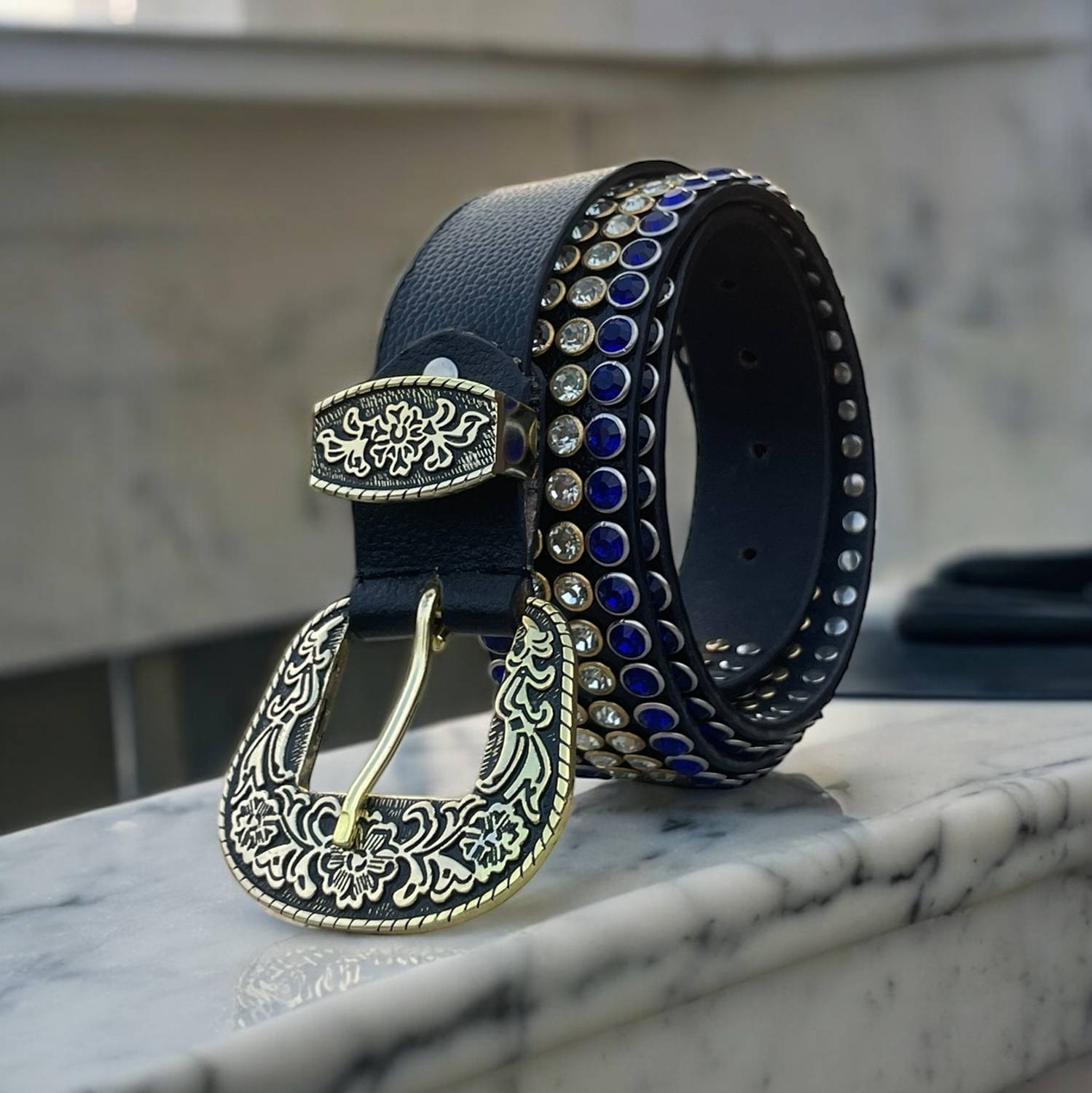 MALIKBELT Black Genuine Leather Belt - Image 3
