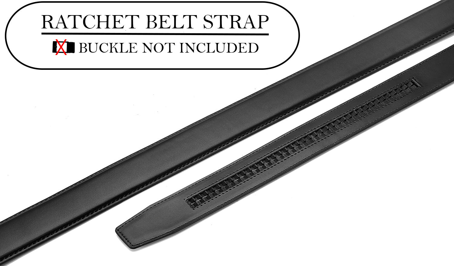 Image of CONTACTS Men Formal, Casual, Party Black Genuine Leather Belt