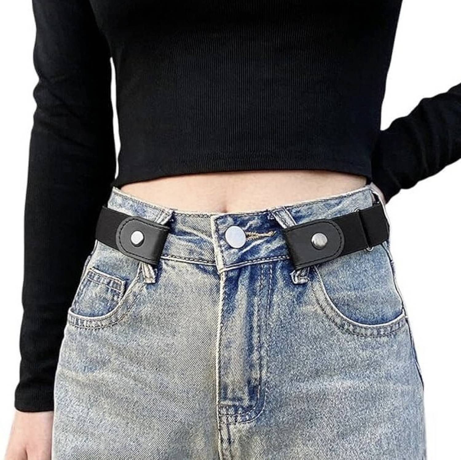 Beltworld Men & Women Party, Evening, Casual Black Artificial Leather Belt