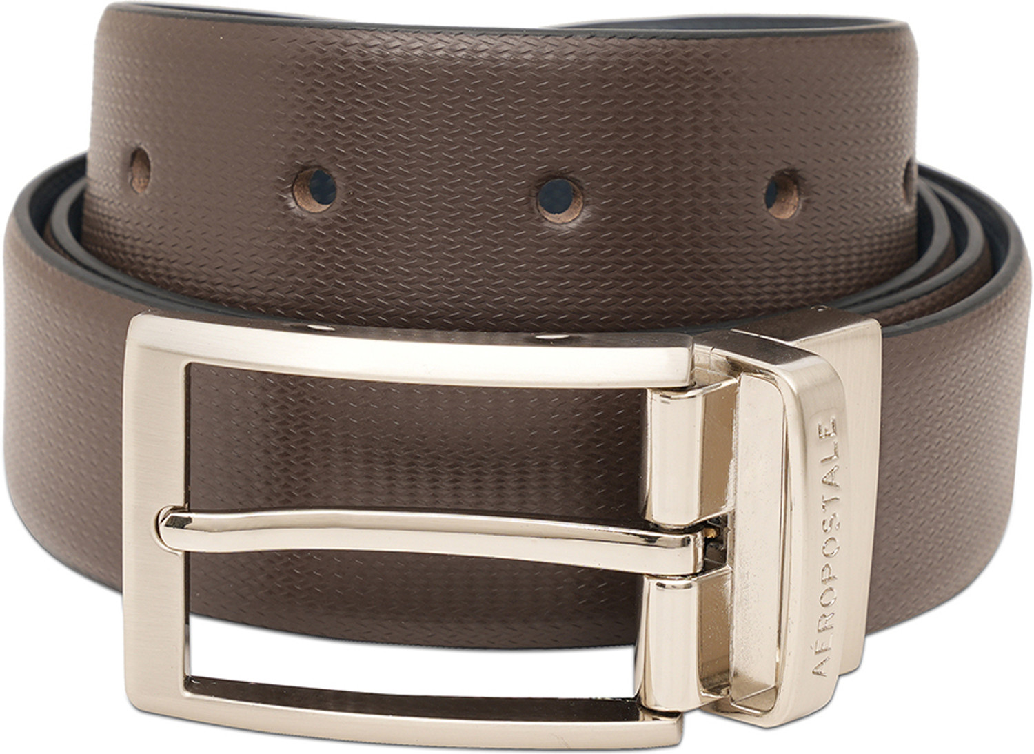 Image of AEROPOSTALE Men Casual Brown Genuine Leather Reversible Belt