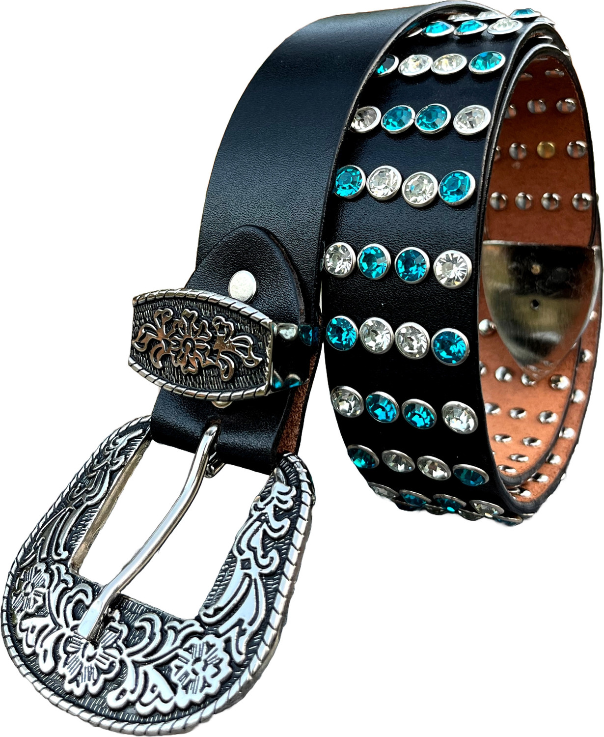 Image of ENTEGRO Men Party, Evening, Casual Black Genuine Leather Belt