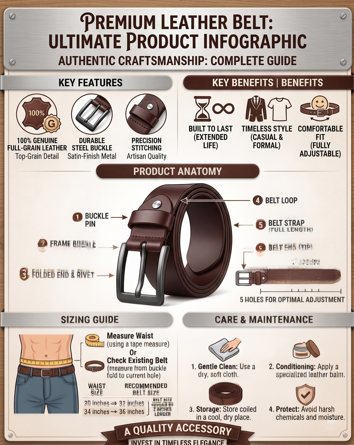 Image of Roadster Men Formal, Casual, Evening, Party Brown Genuine Leather Belt