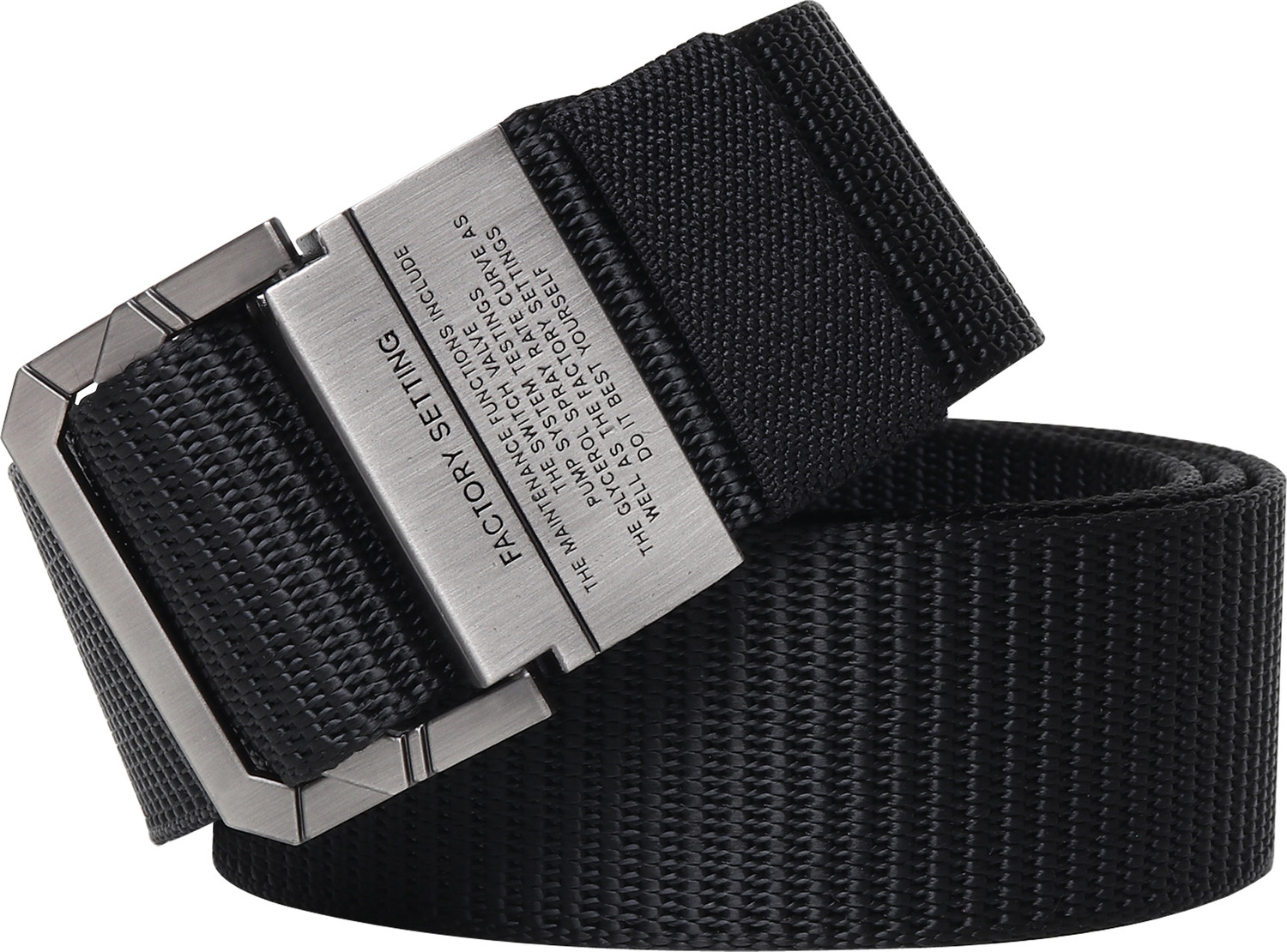 Image of Roadster Men Formal, Casual, Evening, Party Black Nylon Belt