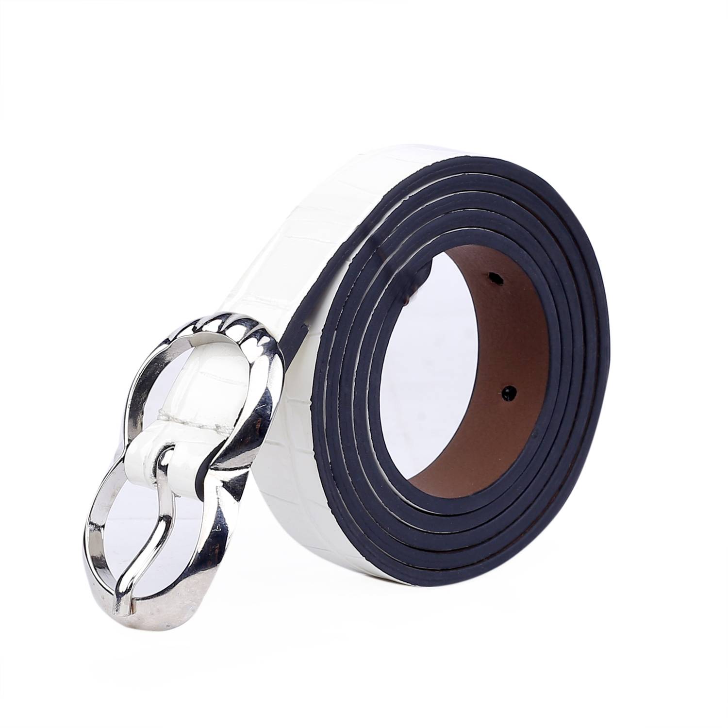 bacca bucci Women Casual White Artificial Leather Belt
