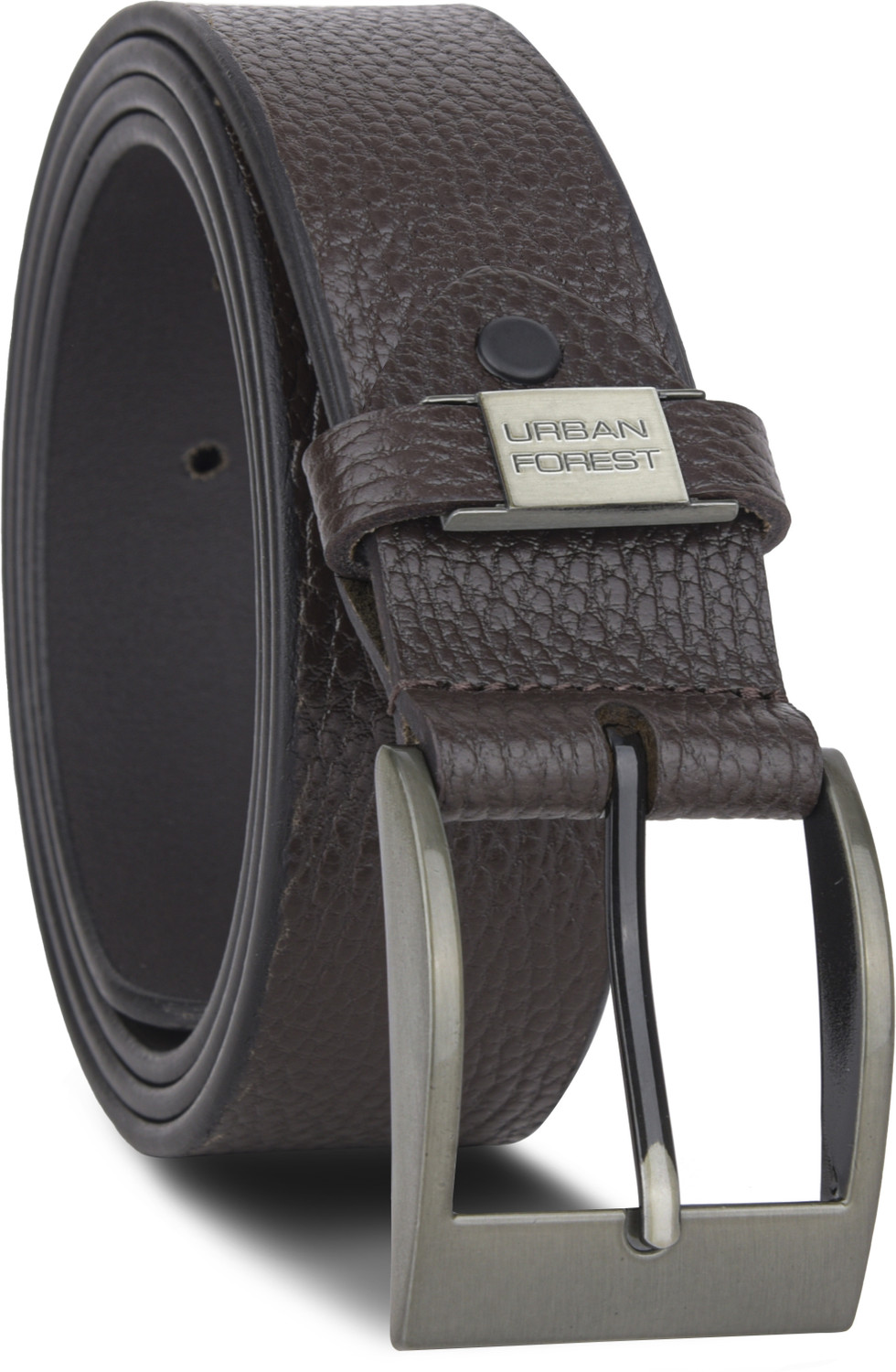 Image of URBAN FOREST Men Casual Brown Genuine Leather Belt