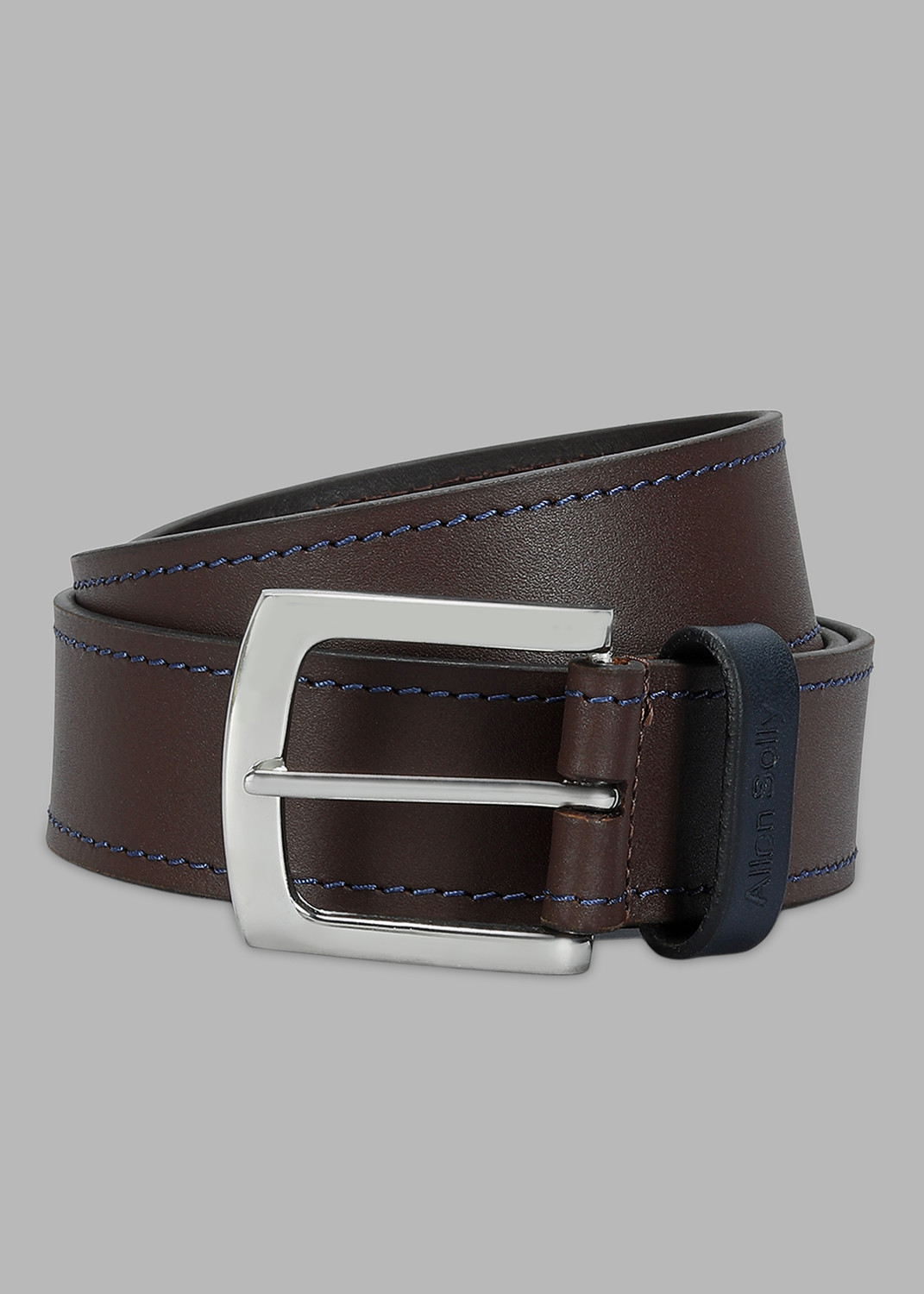 Allen Solly Men Casual Brown Genuine Leather Belt