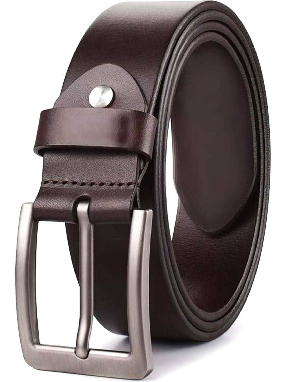 BELTZA Men Casual, Formal, Evening, Party Brown Genuine Leather Belt